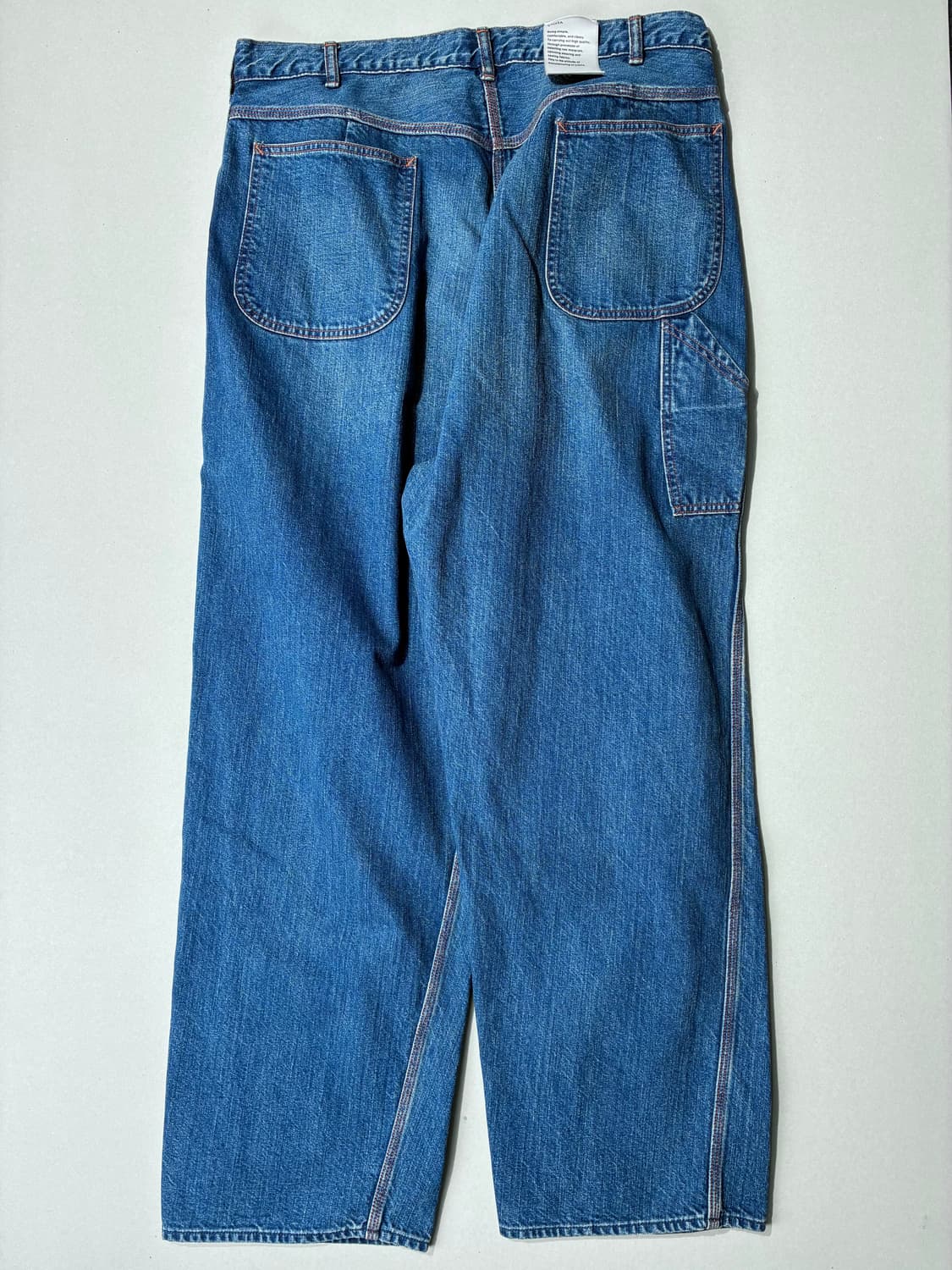 CIOTA 시오타 11.5oz 페인터 팬츠 미디엄 다크 블루 데미지 상품이미지5