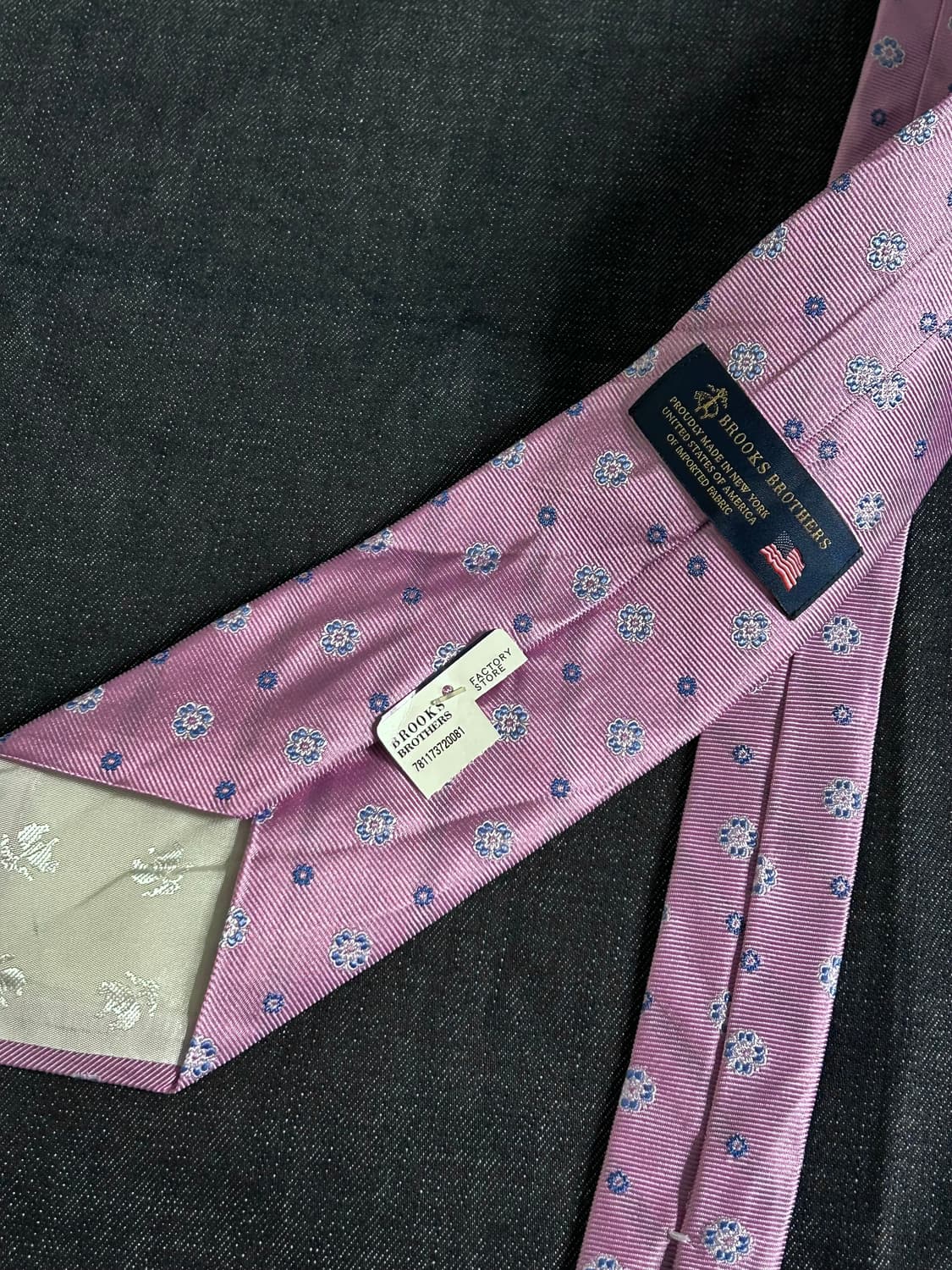 브룩스 브라더스 플라워 도트 패턴 타이 Made in USA 상품이미지2