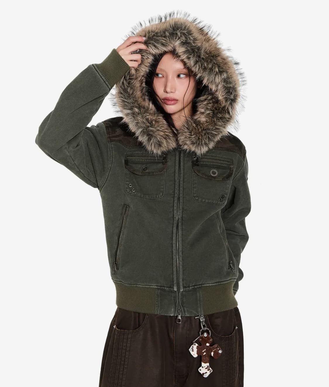 아캄 퍼 카모 자켓 상품이미지3