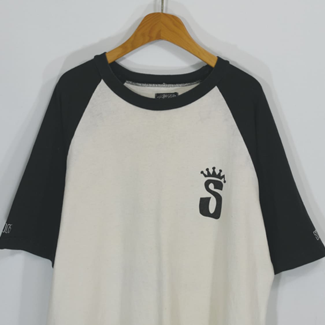 made in USA 00s stussy 빈티지래글런티셔츠 상품이미지3