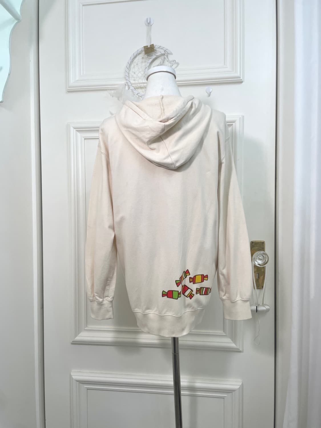 MIFFY cream patch print point hoodie-zip 상품이미지3