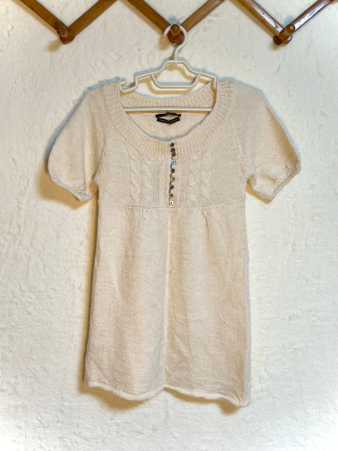 빈티지 모리걸 반팔 니트 원피스 상품이미지1