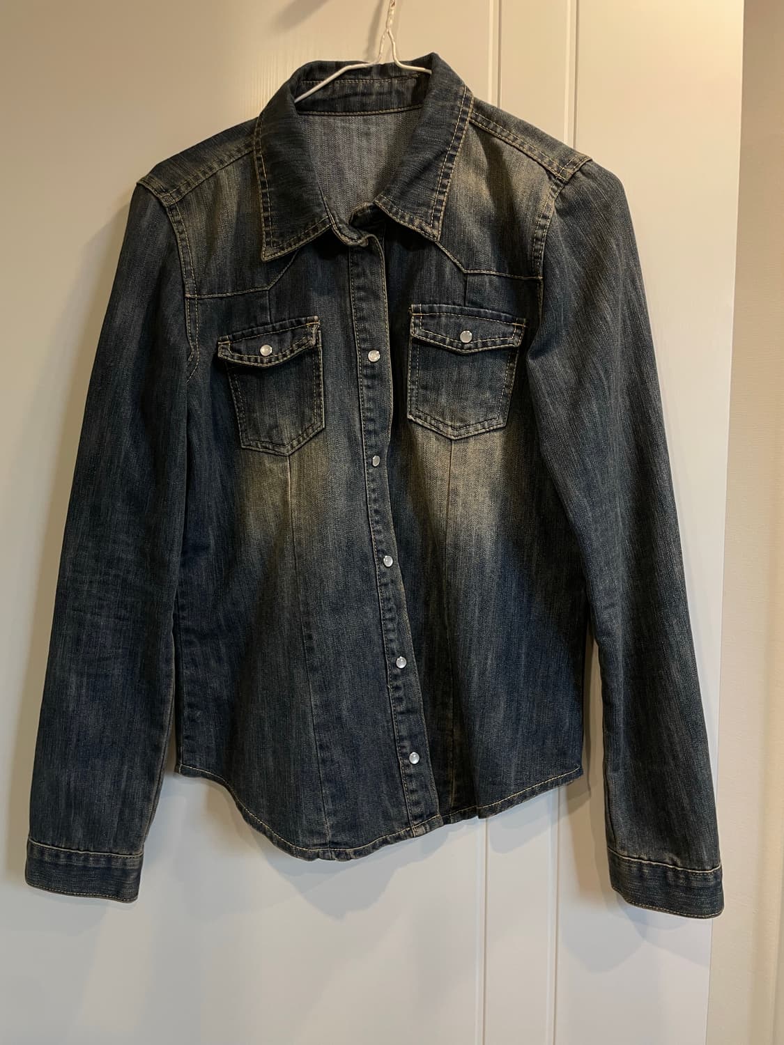 빈티지 웨스턴 데님 셔츠 상품이미지3