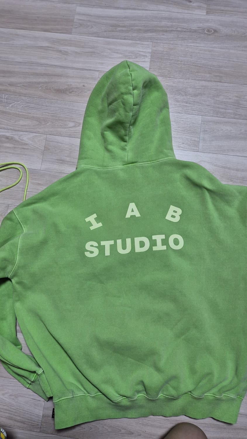 아이앱 스튜디오 피그먼트 후드티 애플민트 상품이미지3