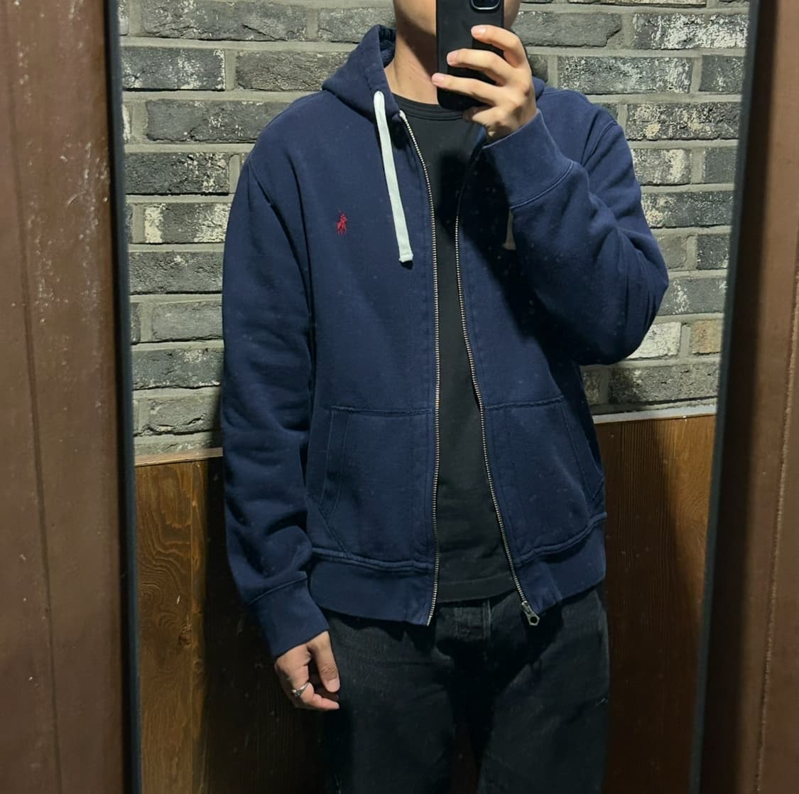 XL) 폴로 랄프로렌 두산 써멀 후드집업 네이비 상품이미지8