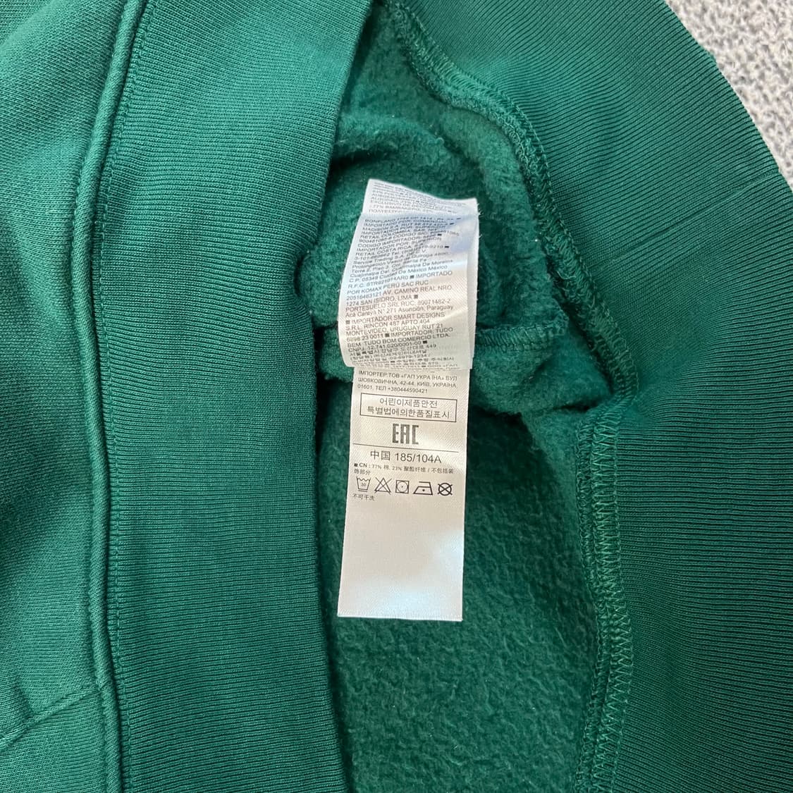 <갭 빅 로고 그린 후드티> No.1440 상품이미지10