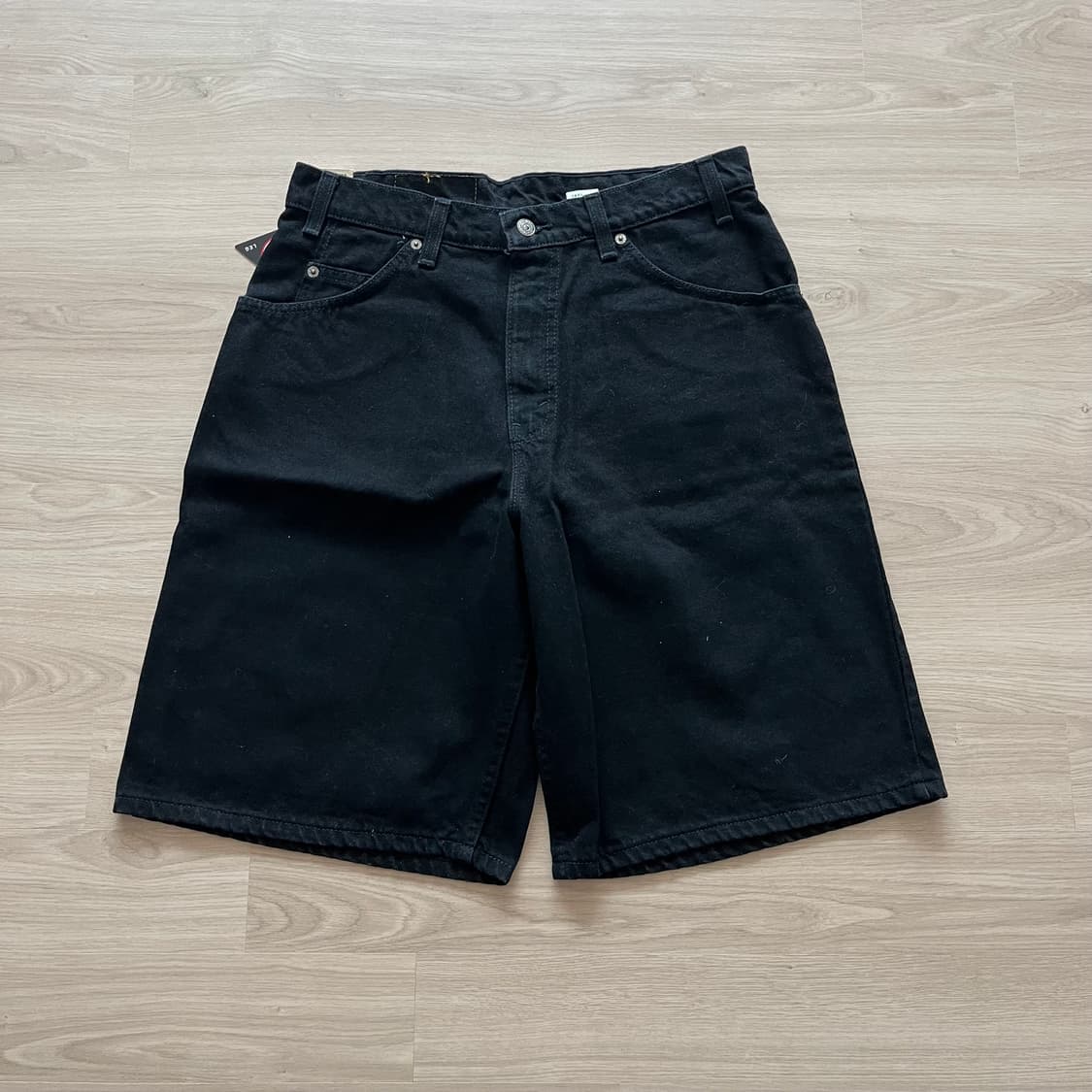 [32] 90s 빈티지 리바이스 565 쇼츠 블랙 데드스탁 상품이미지1