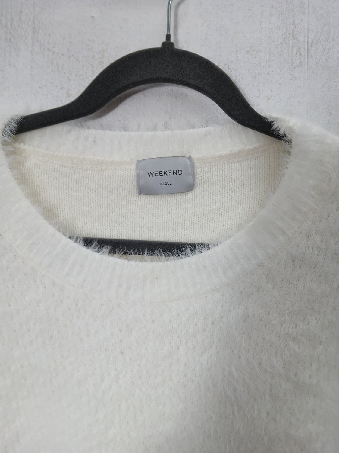 WEEKEND SEOUL 아이보리 앙고라 니트 88-99 새제품 상품이미지4