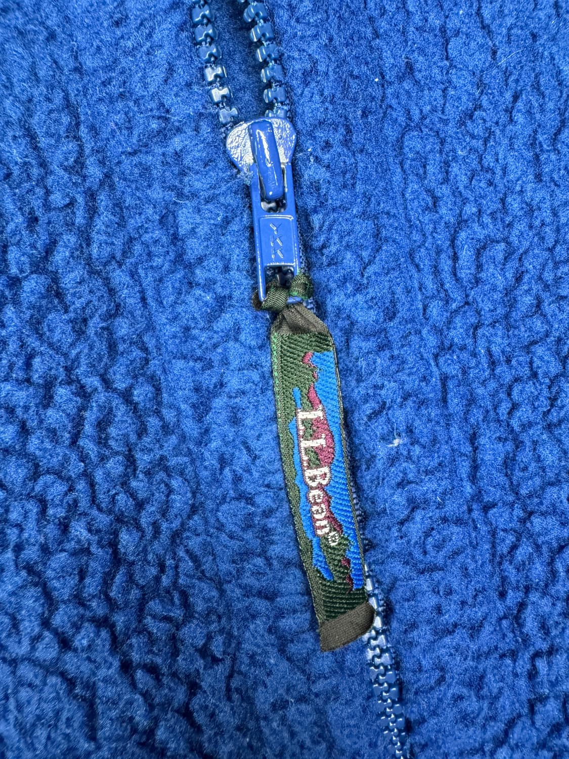 빈티지 엘엘빈 L.L.Bean 집업 플리스 자켓 네이비블루 M 상품이미지4