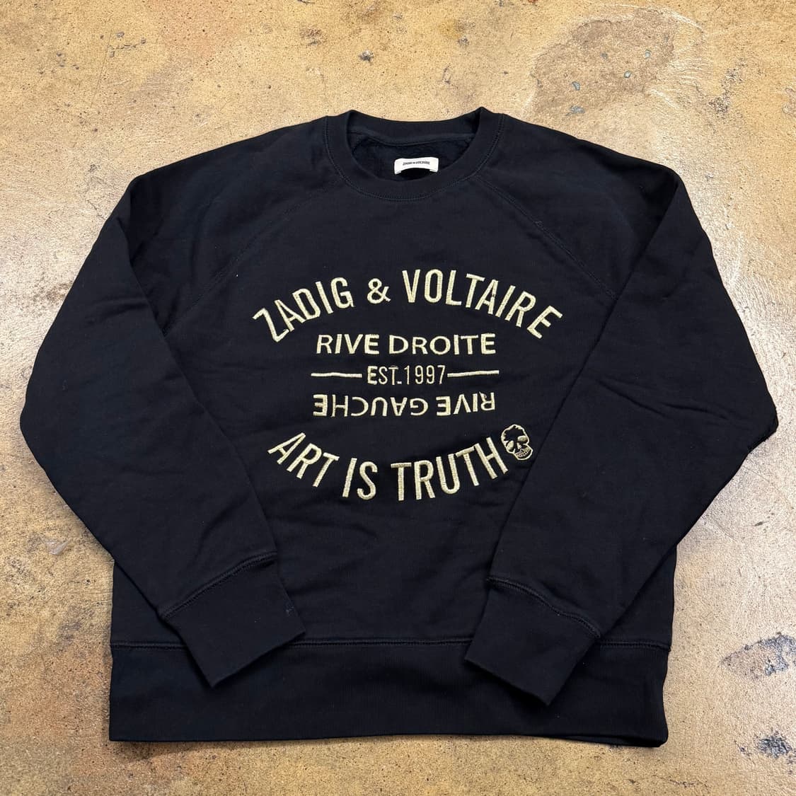 [정품/XS] 자딕앤볼테르 블랙 맨투맨 티셔츠 b10 상품이미지2