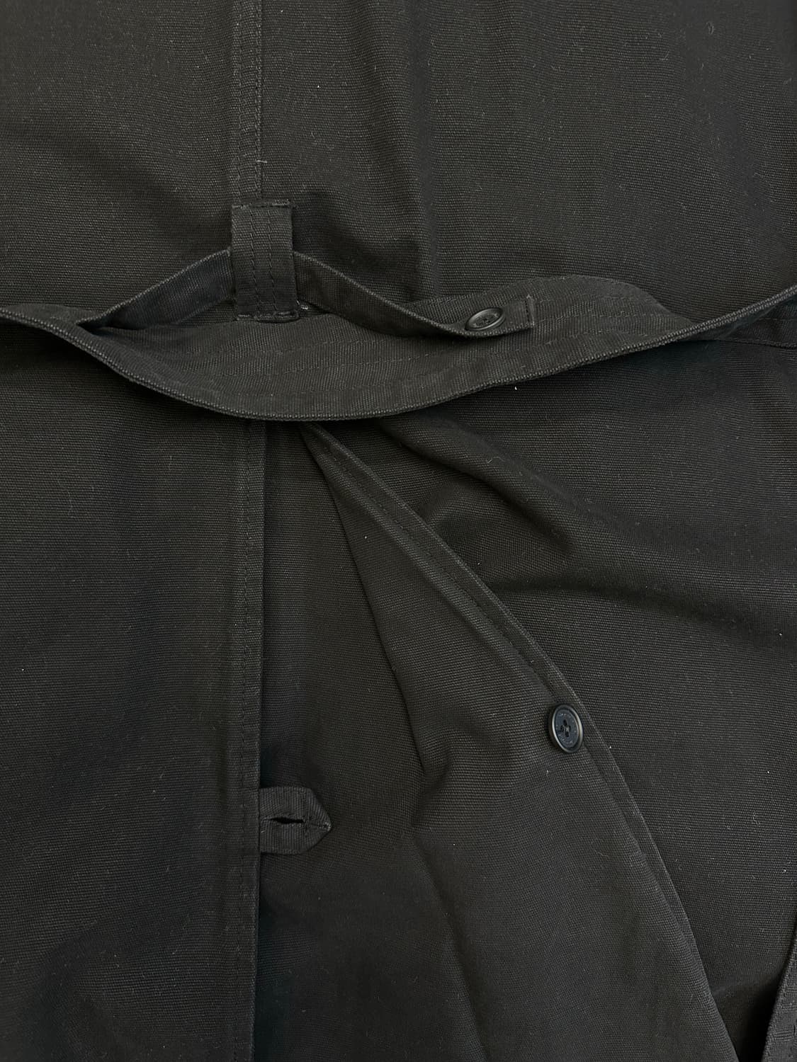 Thisisneverthat 컴뱃 트렌치 코트 블랙 L 상품이미지6