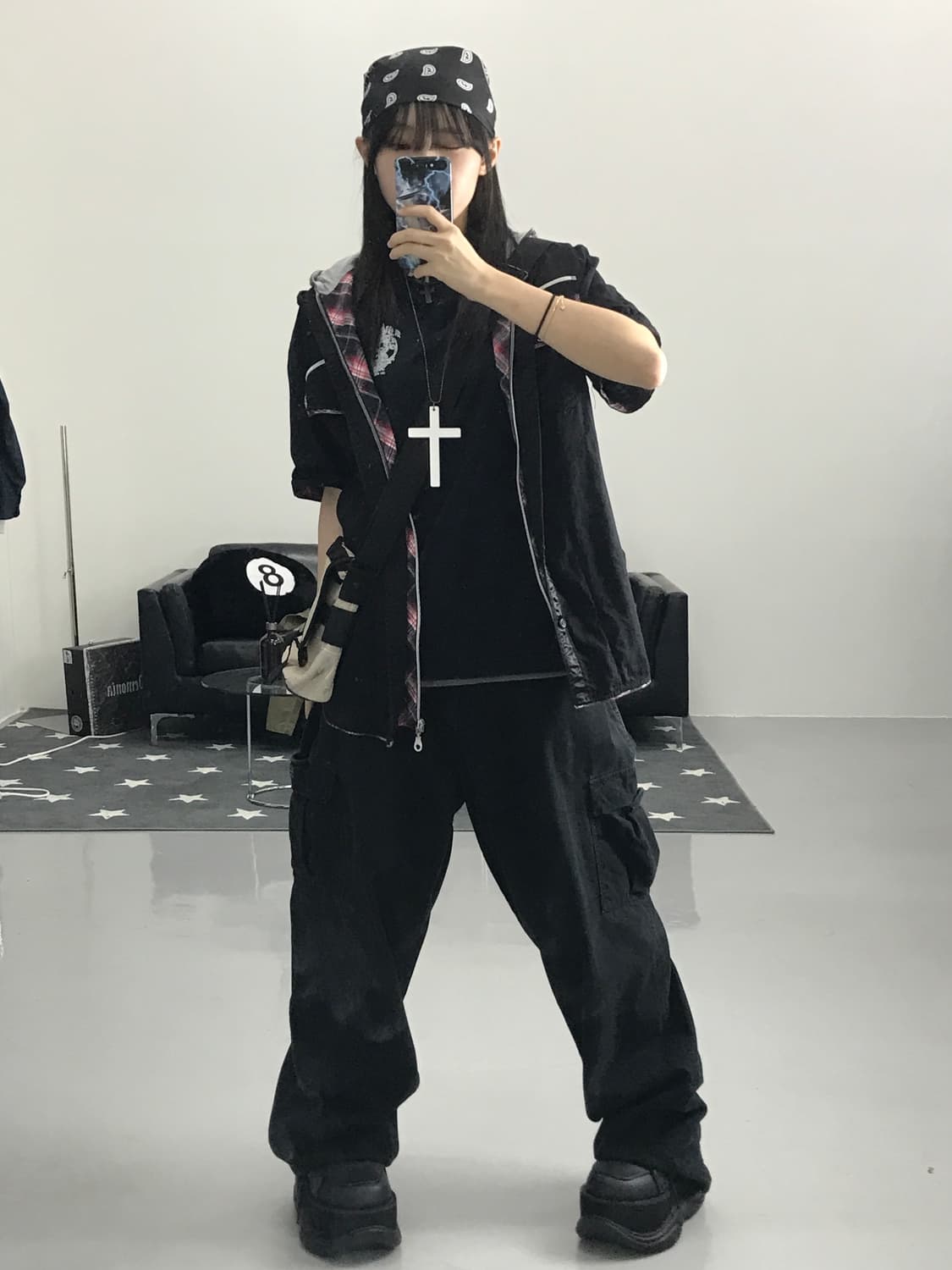 Punk & Hip 블랙 코디셋(4pc) 상품이미지2