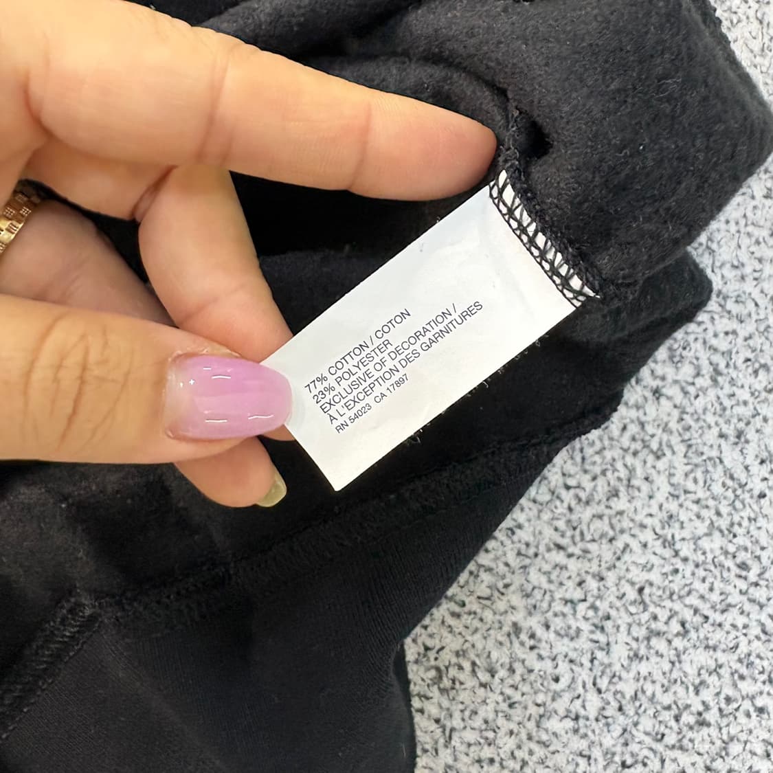 L 갭 포켓 기모 후드티 후디 0521J 상품이미지4