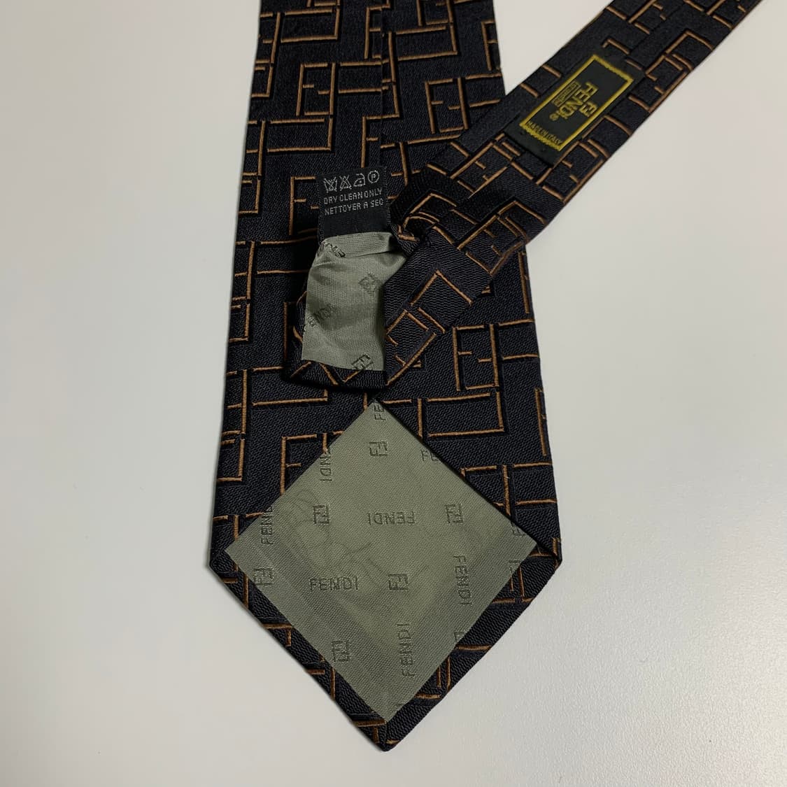 펜디(FENDI) FF모노그램 블랙 명품넥타이 이태리 100실크 A+ 상품이미지7