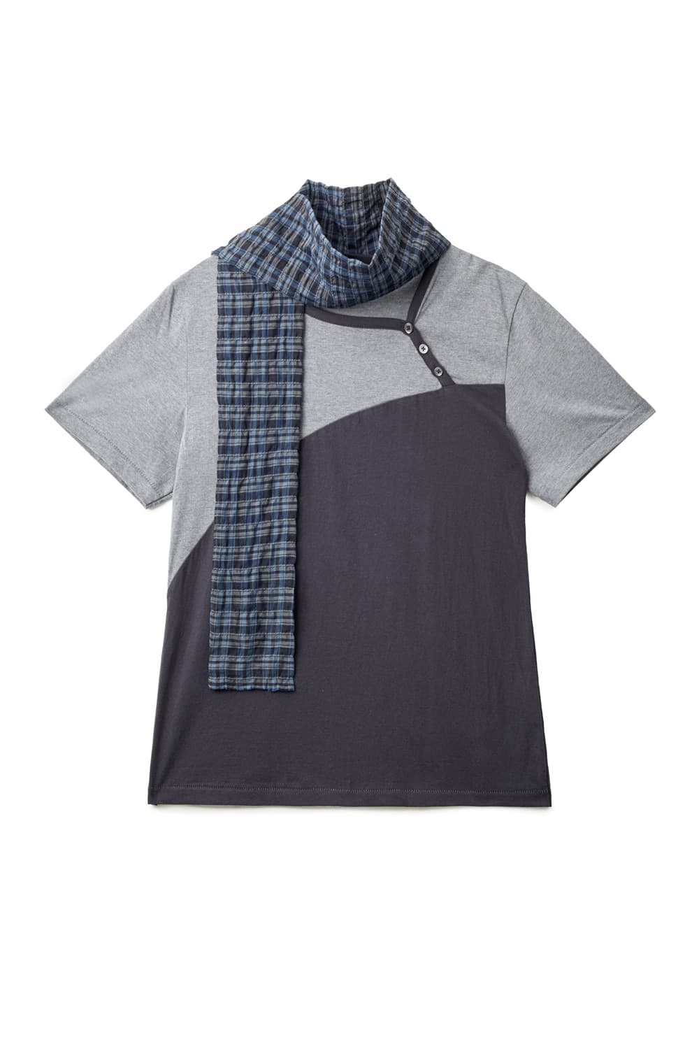 해칭룸 Scarf Tee Blue Charcoal 상품이미지1
