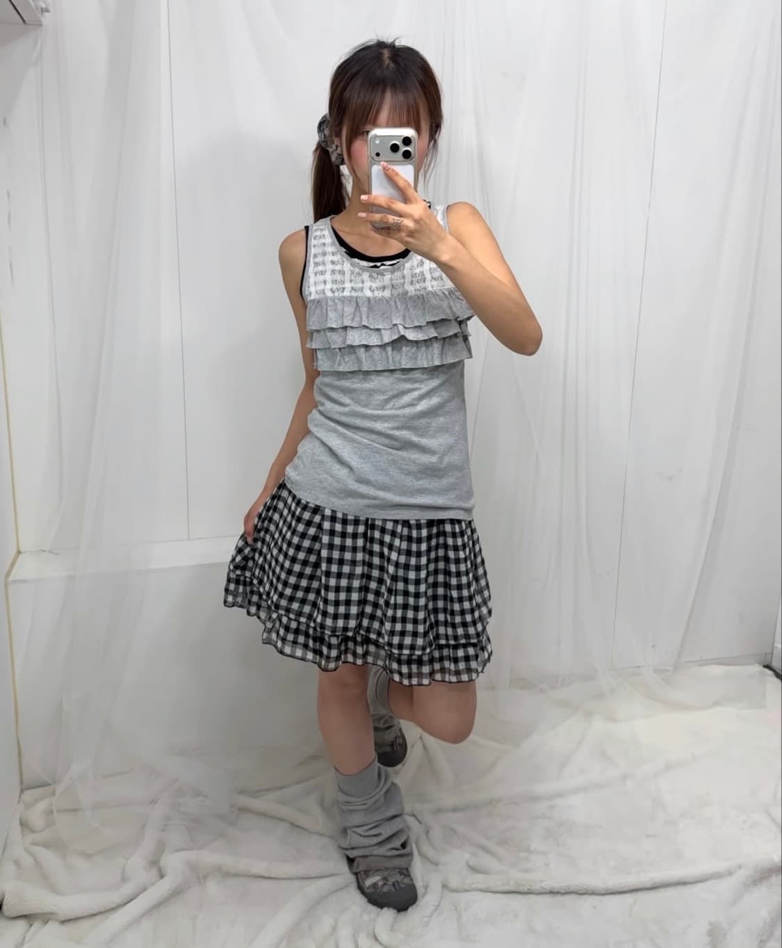 𖤐그레이 너드 니혼진 코디set𖤐  상품이미지3