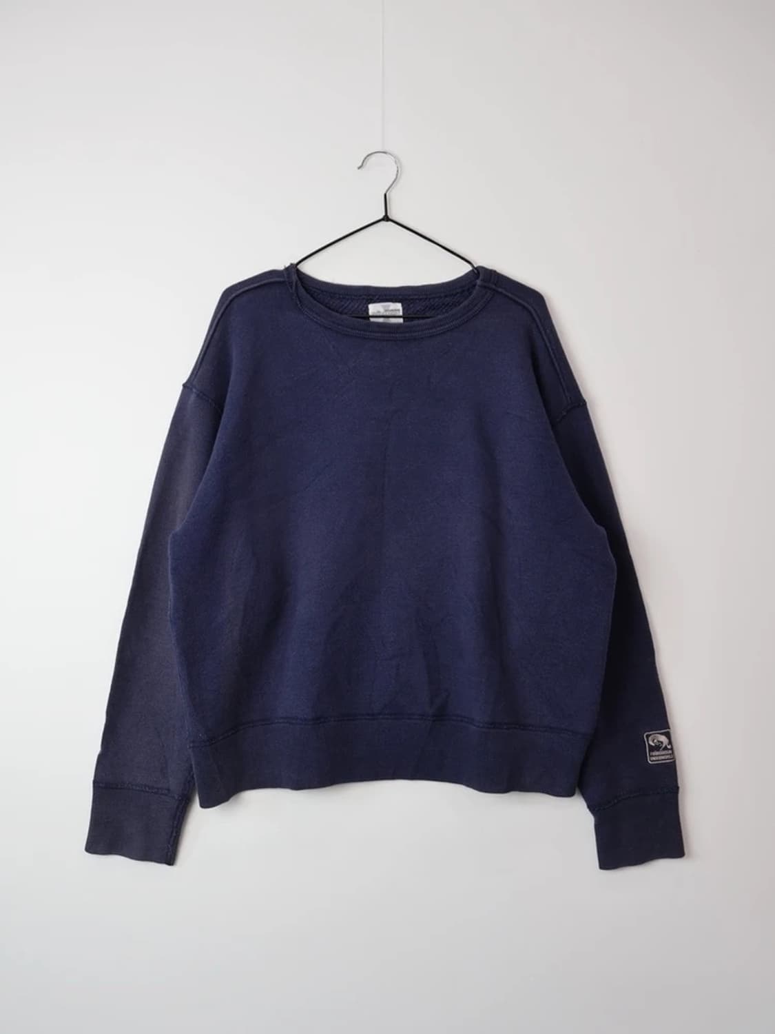 Fuudobrain Cropped Sweatshirt Navy 상품이미지3