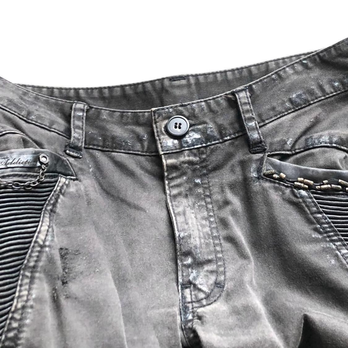 14th addiction distressed coated jeans 상품이미지2