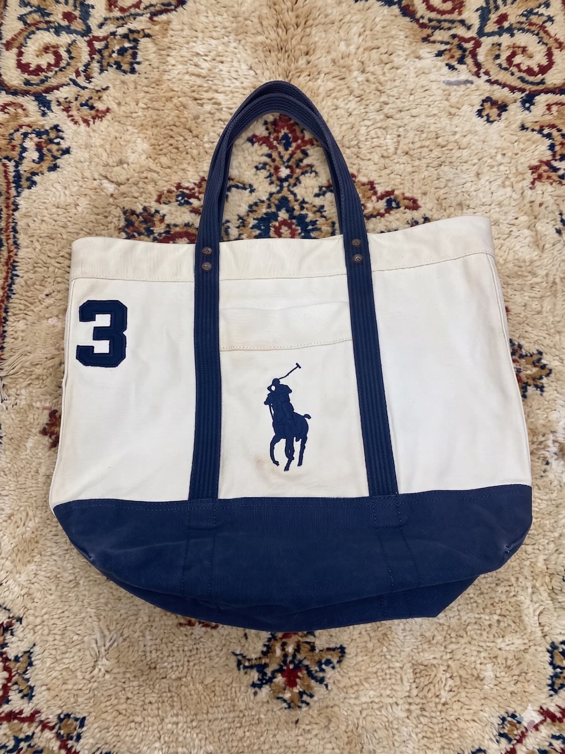 폴로 빅포니 캔버스 토트백 상품이미지1