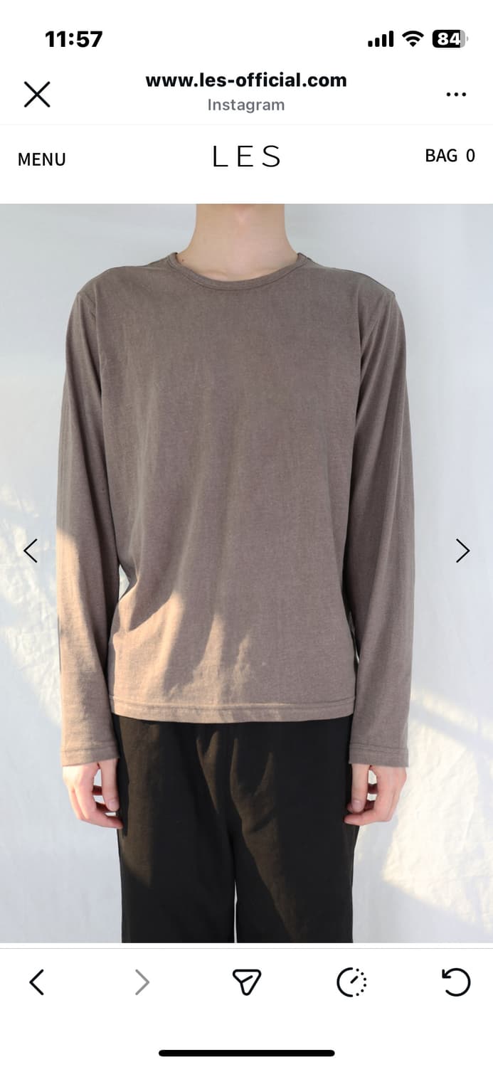 les 롱슬리브 브라운1 상품이미지1