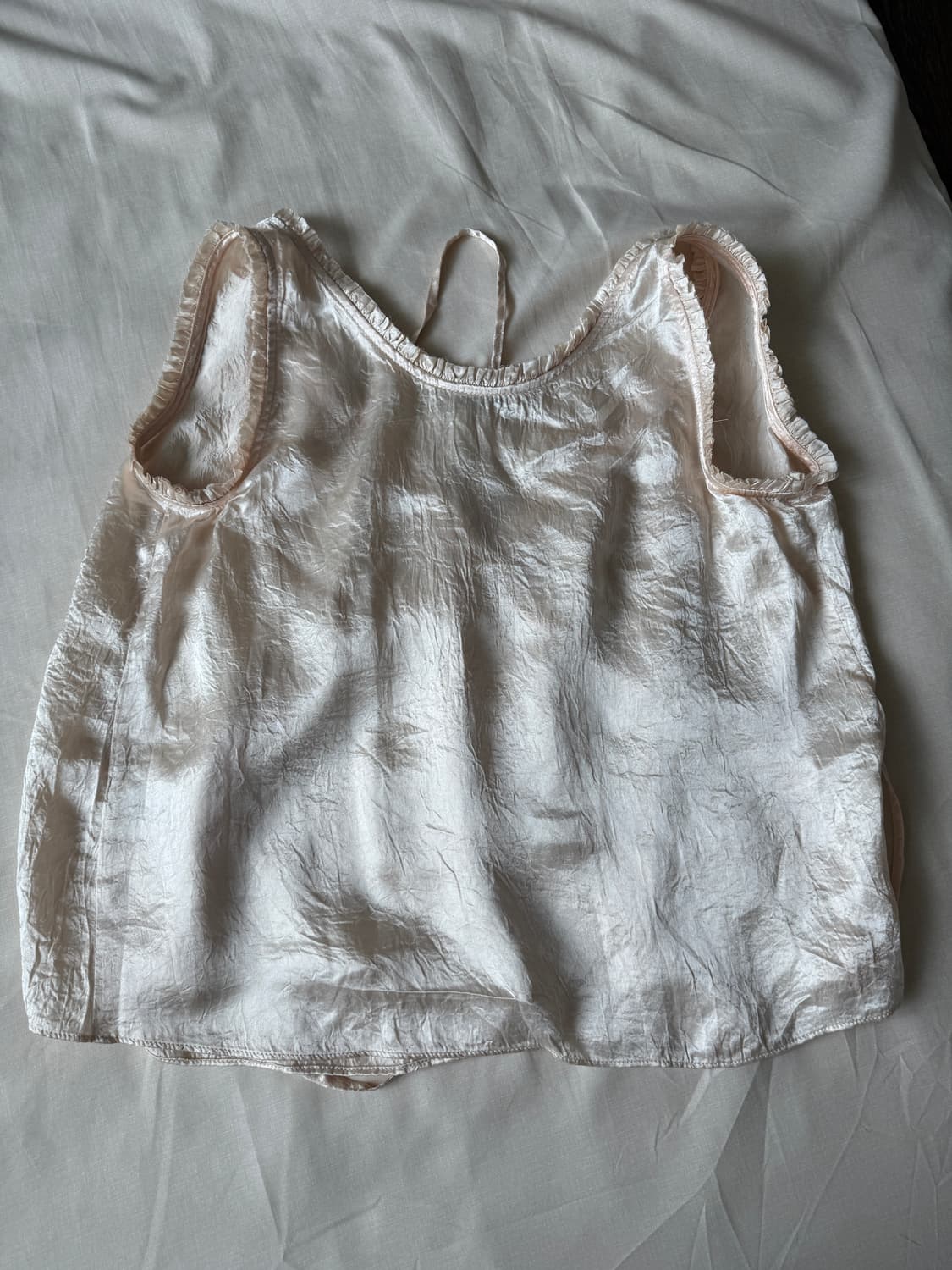 리본빛 티피 블라우스 피치 상품이미지4