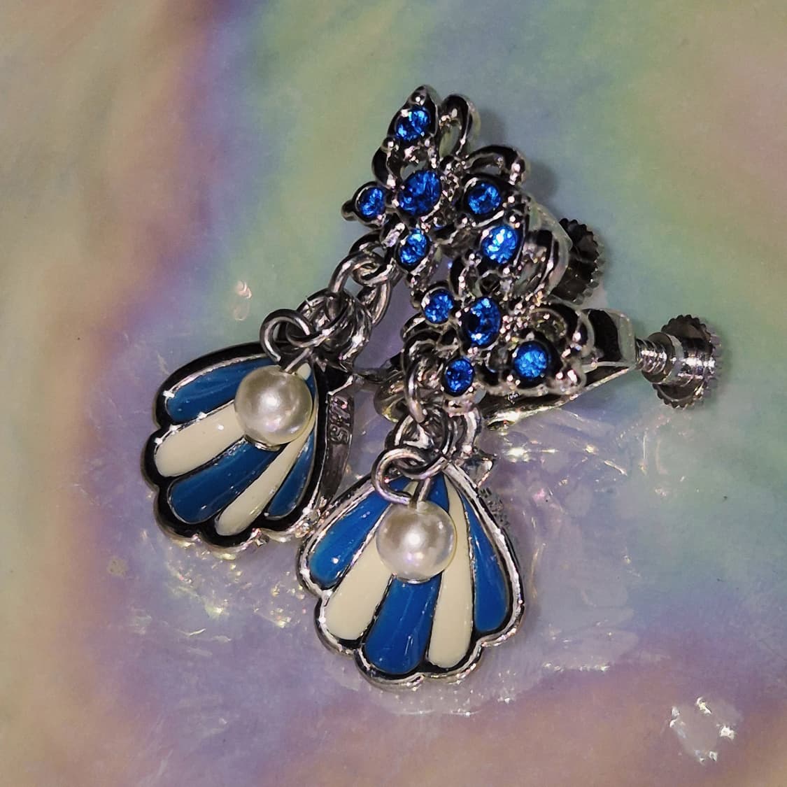 00s 안나수이 나비 조개&진주 이어클립 세트 상품이미지7