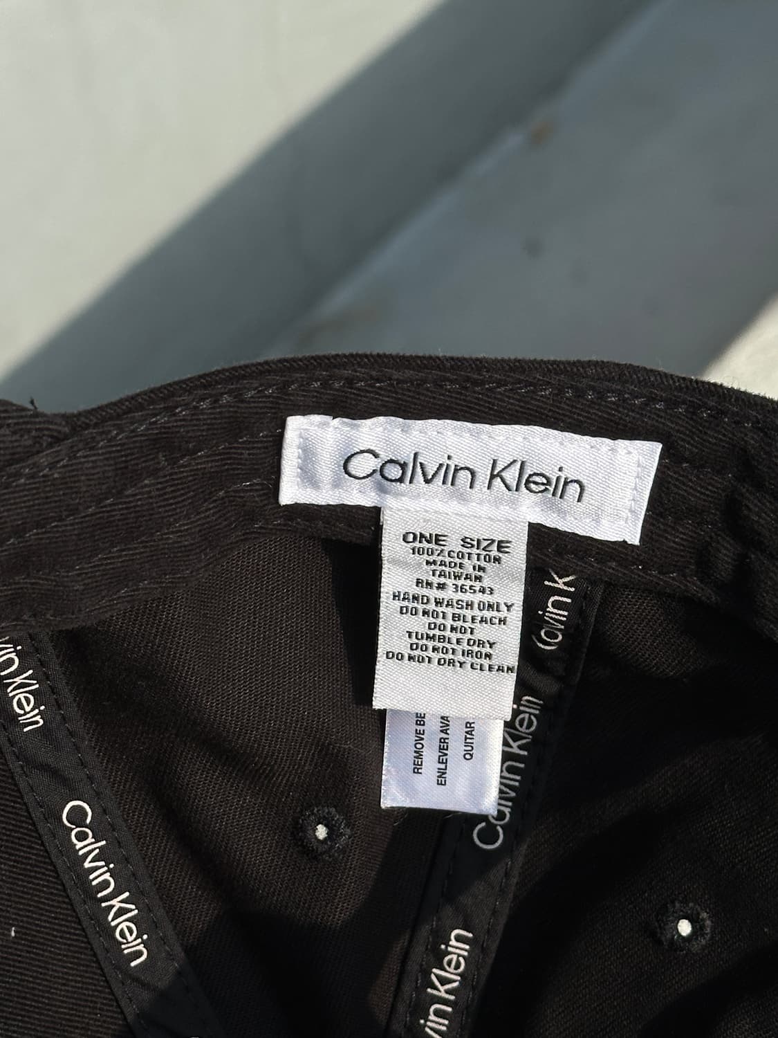 [M-L] 캘빈클라인 CK 로고 블랙 볼캡 모자 상품이미지7