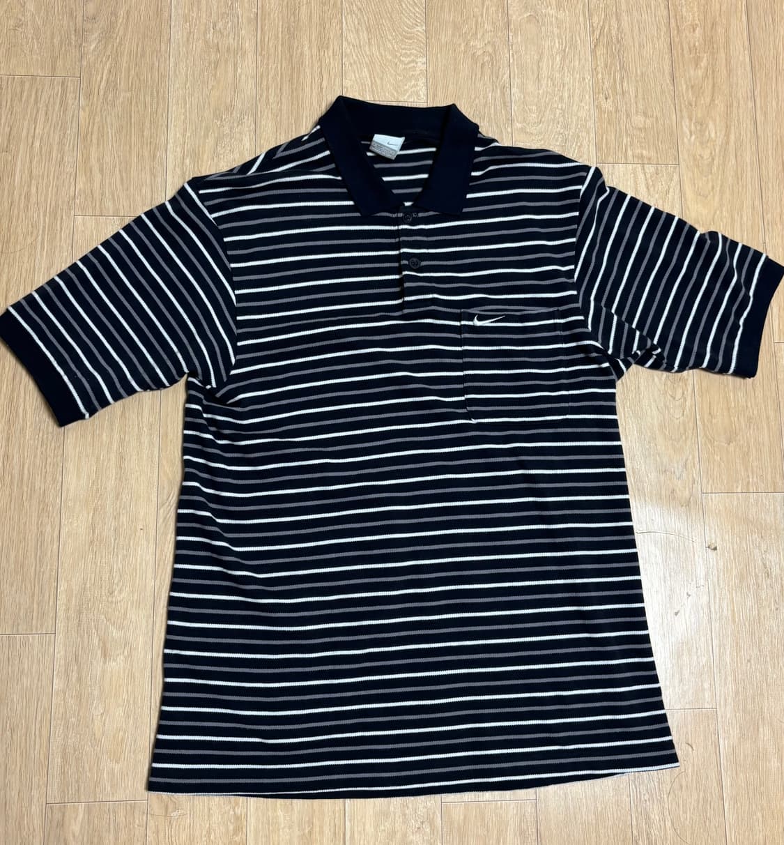 90s Rare Nike 스트라이프 반팔 상품이미지1