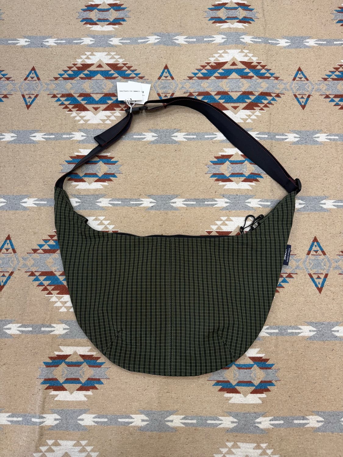 [OS] 꼼데가르송 옴므 그리드 체크 메신저백  상품이미지3