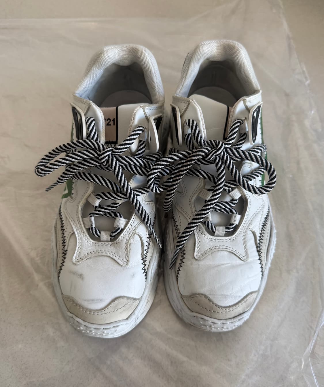 N21 빌리 스니커즈 화이트 36 넘버21 운동화 신발 러닝화 디올 상품이미지3