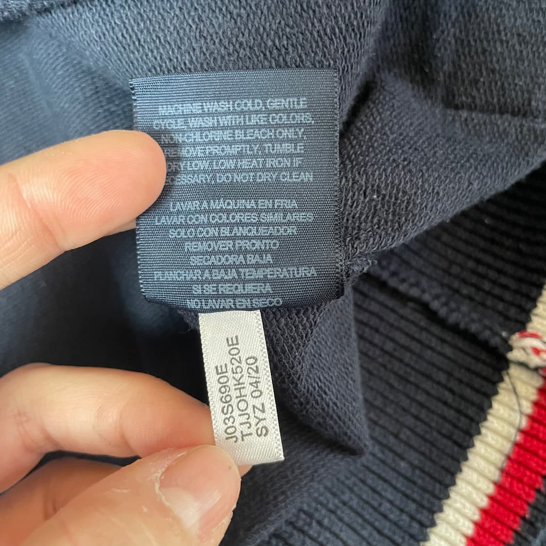 타미힐피거 빅로고 배색 크루넥 스웻 맨투맨 M 상품이미지7