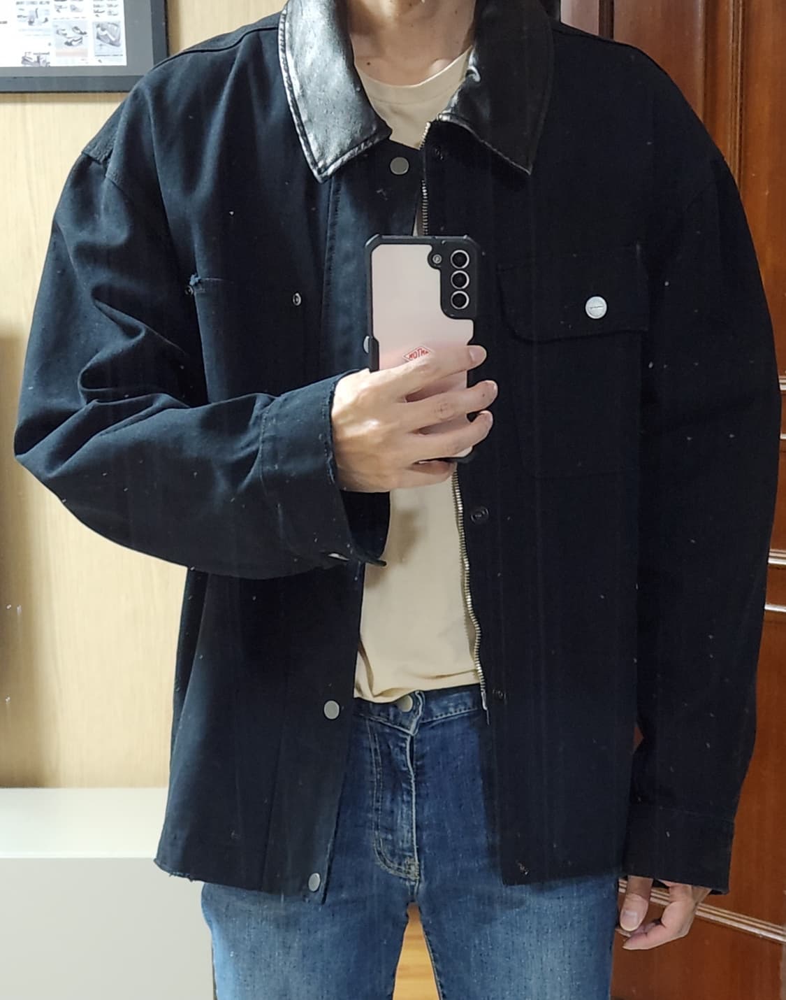 (착샷) 인사일런스 오버사이즈 워크 자켓 상품이미지8