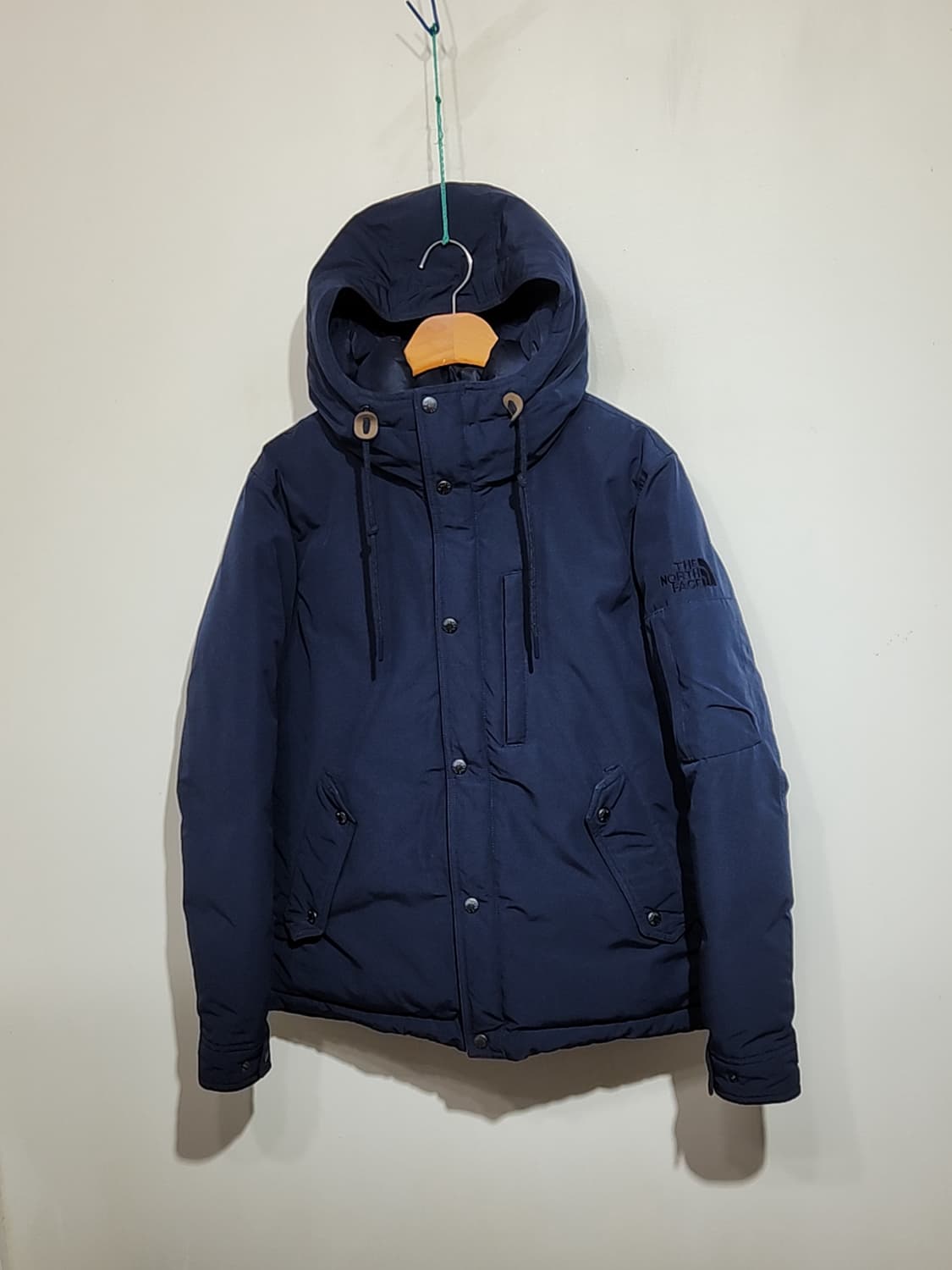 (95) 노스페이스 오리털 패딩점퍼 네이비 후드 다운자켓  상품이미지1