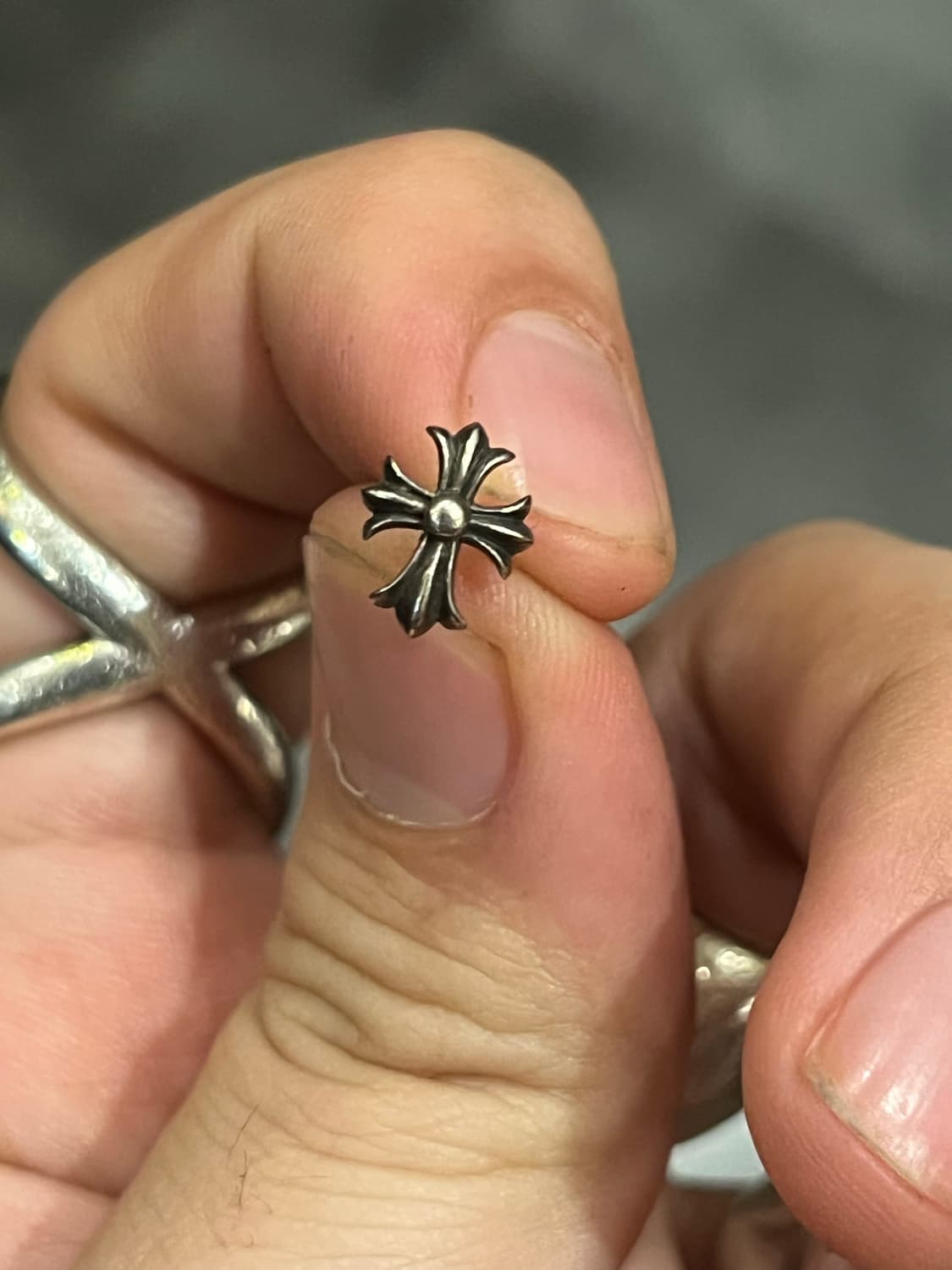 크롬하츠 크로스 귀걸이 1쌍 상품이미지1