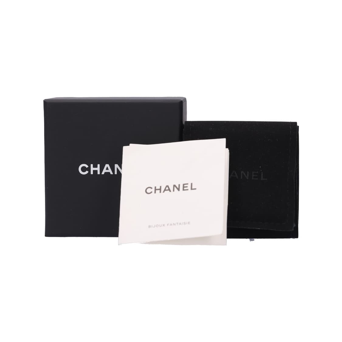 샤넬 AB9373 링 메탈 레진 스트라스 골드 블랙 상품이미지3