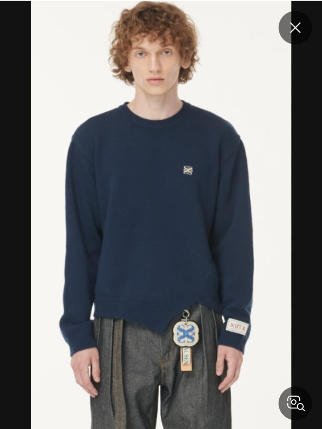 SATUR 세터 언발란스 캐시미어 블렌드 니트 100 상품이미지4