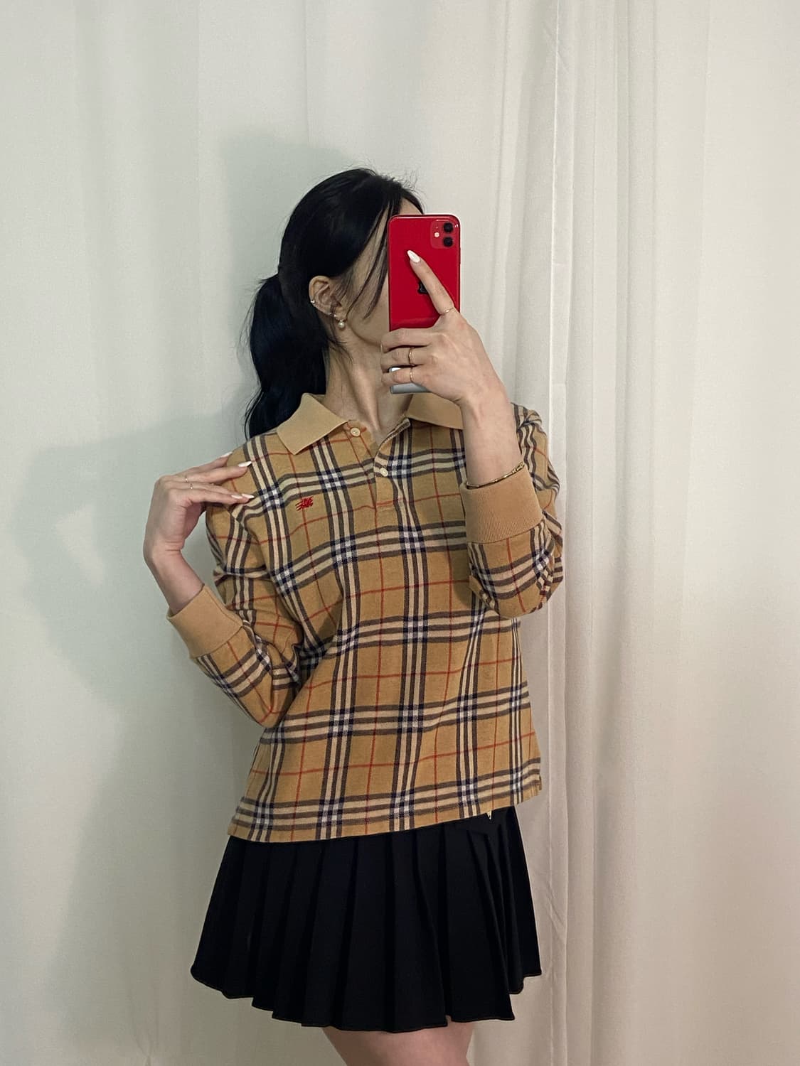 버버리 노바체크 니트pk 상품이미지2