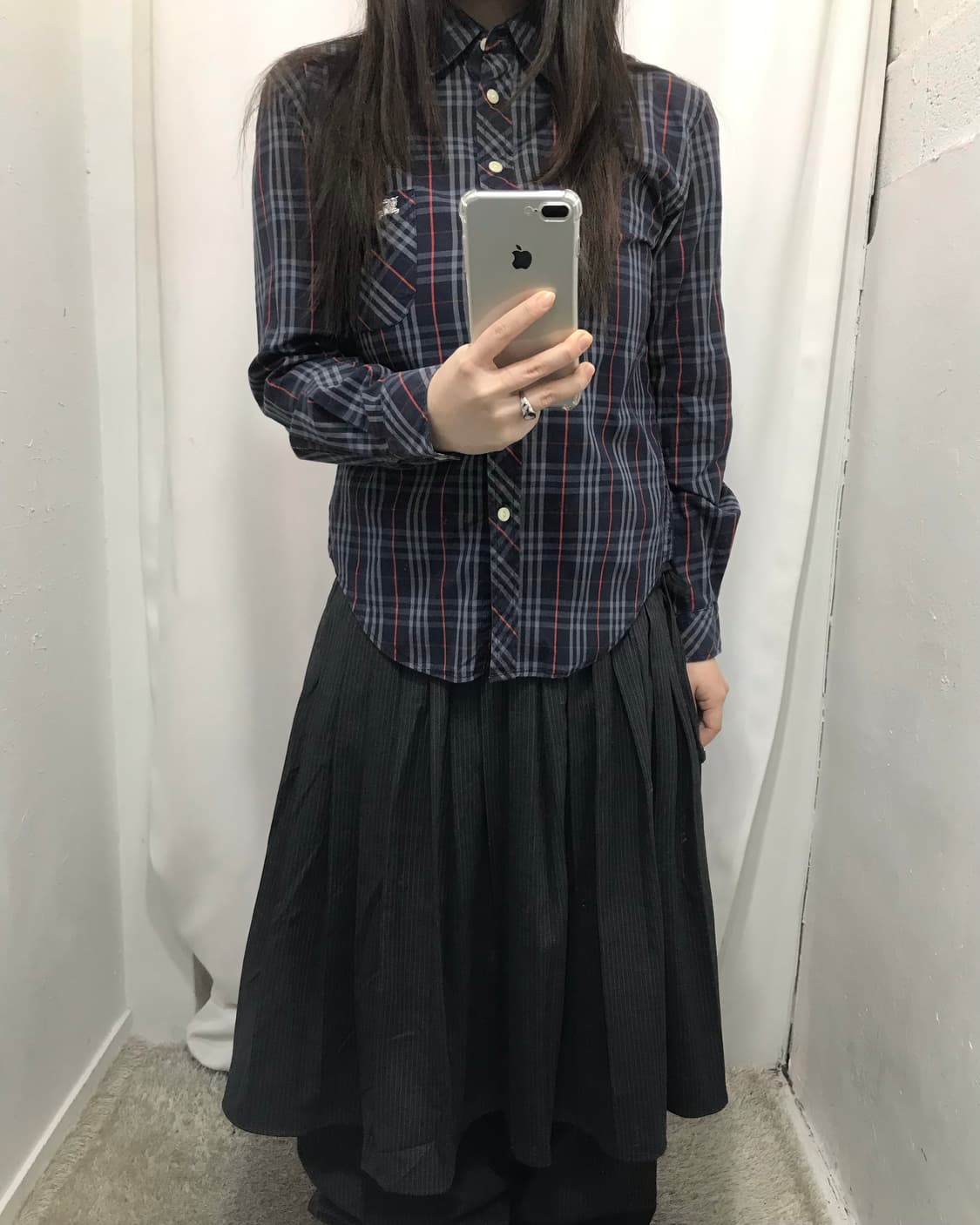 버버리 런던 스몰 로고 체크 셔츠 상품이미지5