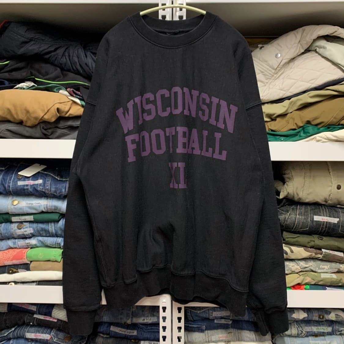 [XL] 위스콘신 풋볼 헤이비웨이트 맨투맨 스웻셔츠 상품이미지2