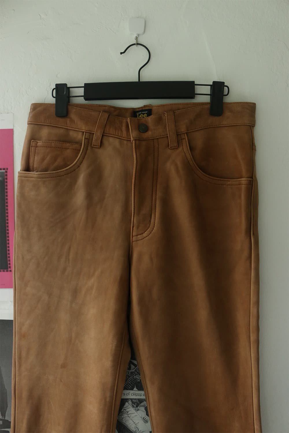 LEE 레더 부츠컷 팬츠 상품이미지4