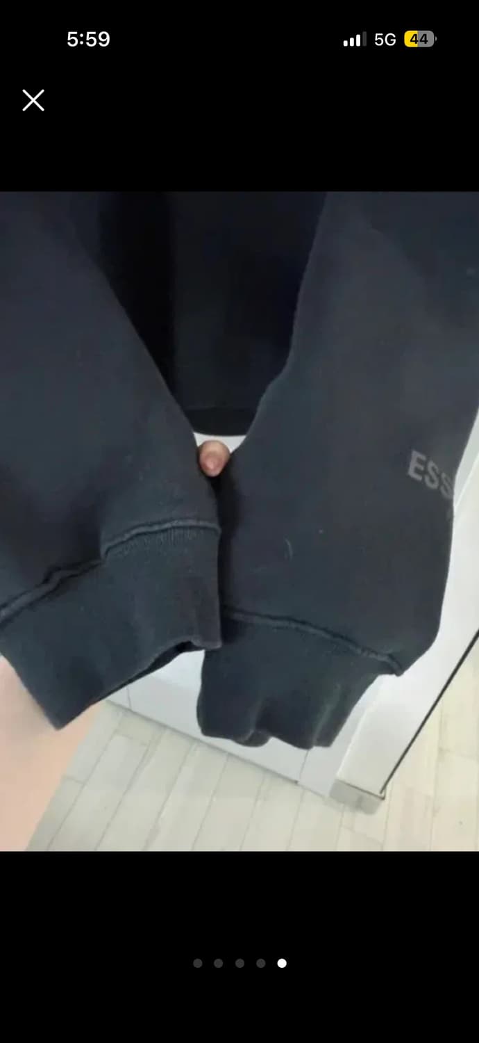 에센셜 맨트맨 블랙 S 상품이미지5