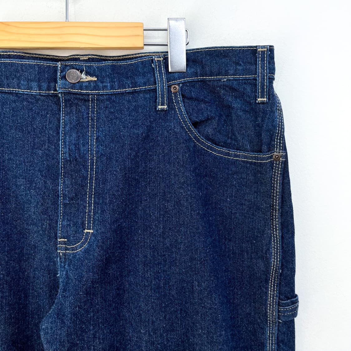 디키즈 진청 와이드 데님 카펜터 워크 팬츠 상품이미지4