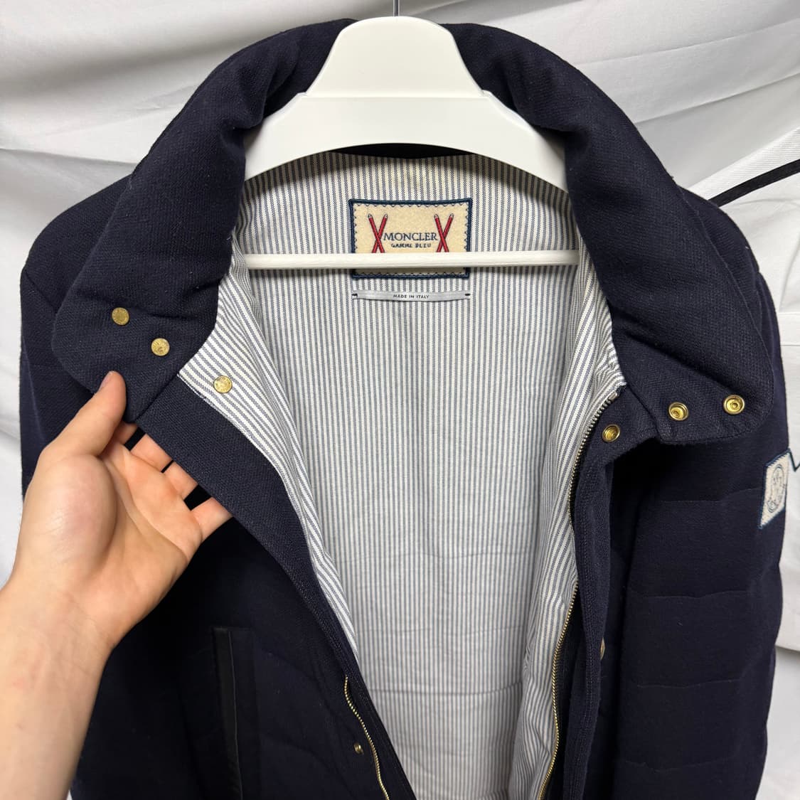 [S+급/4] 몽클레어 감마블루 패딩 자켓 네이비 상품이미지7