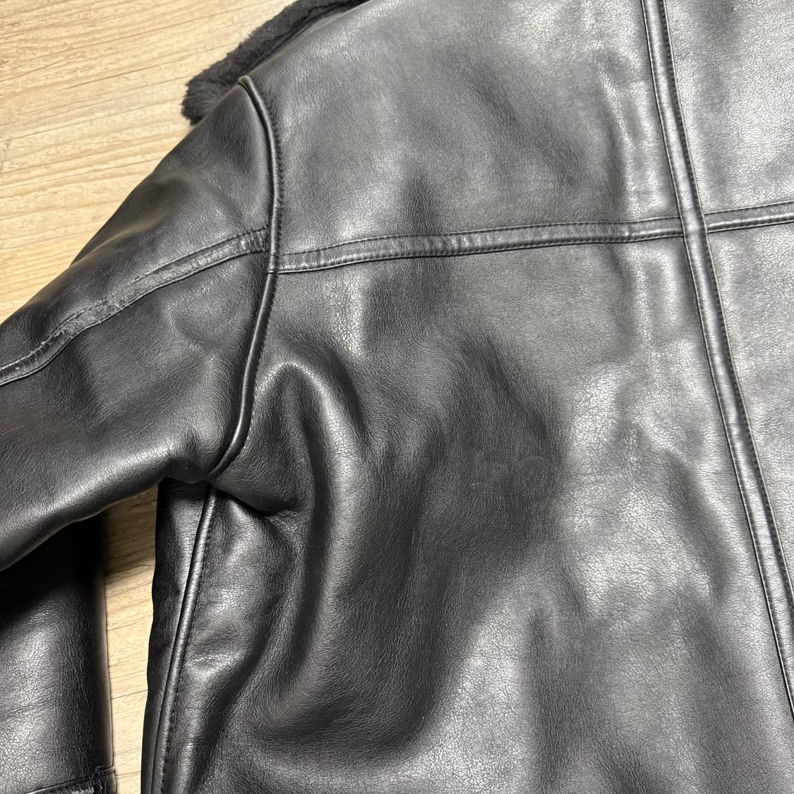 드로우핏 무스탕 자켓 블랙 상품이미지8