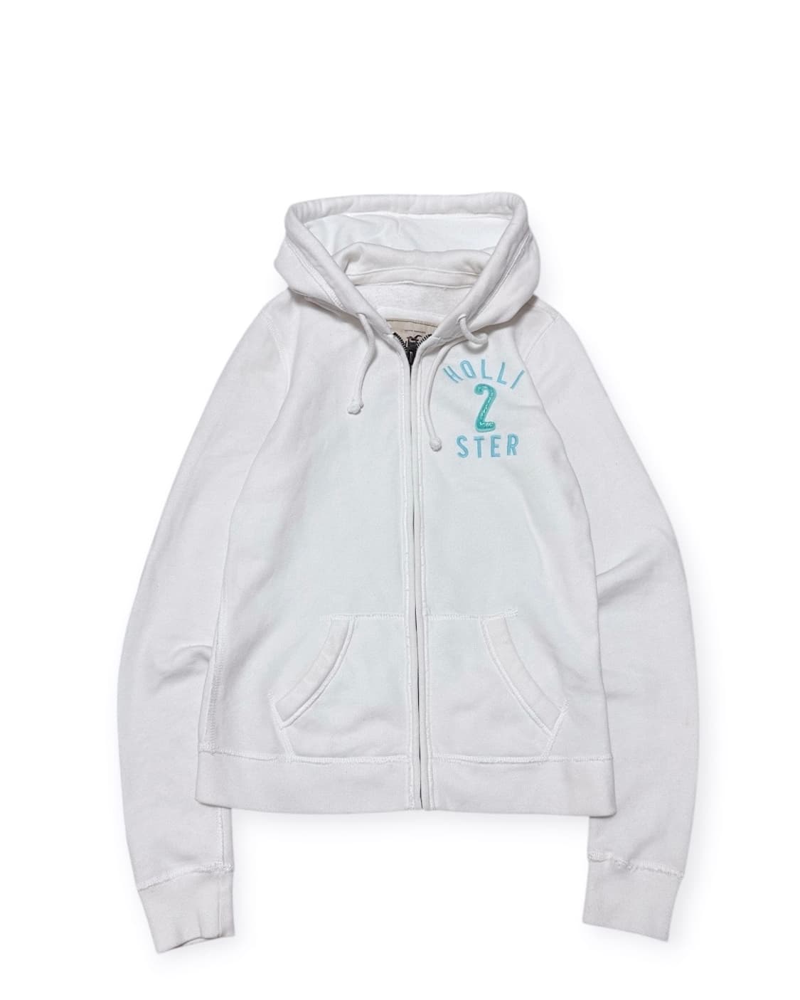 홀리스터 y2k 흰색 후드집업 상품이미지1