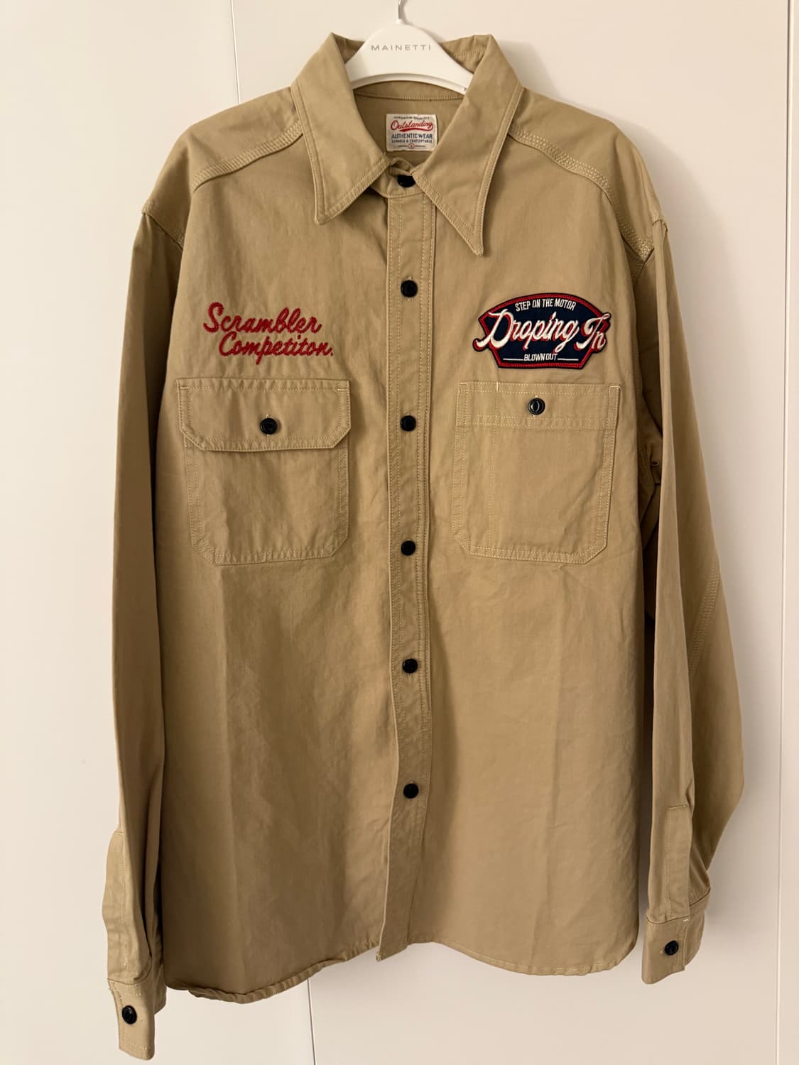 아웃스탠딩 컴퍼니 워크 셔츠 카키 S 상품이미지2