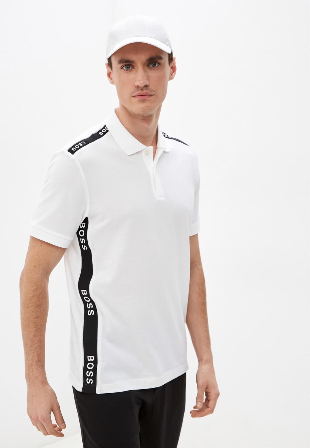 HUGO BOSS 휴고 보스 카라티 반팔티셔츠 화이트 XL 상품이미지1