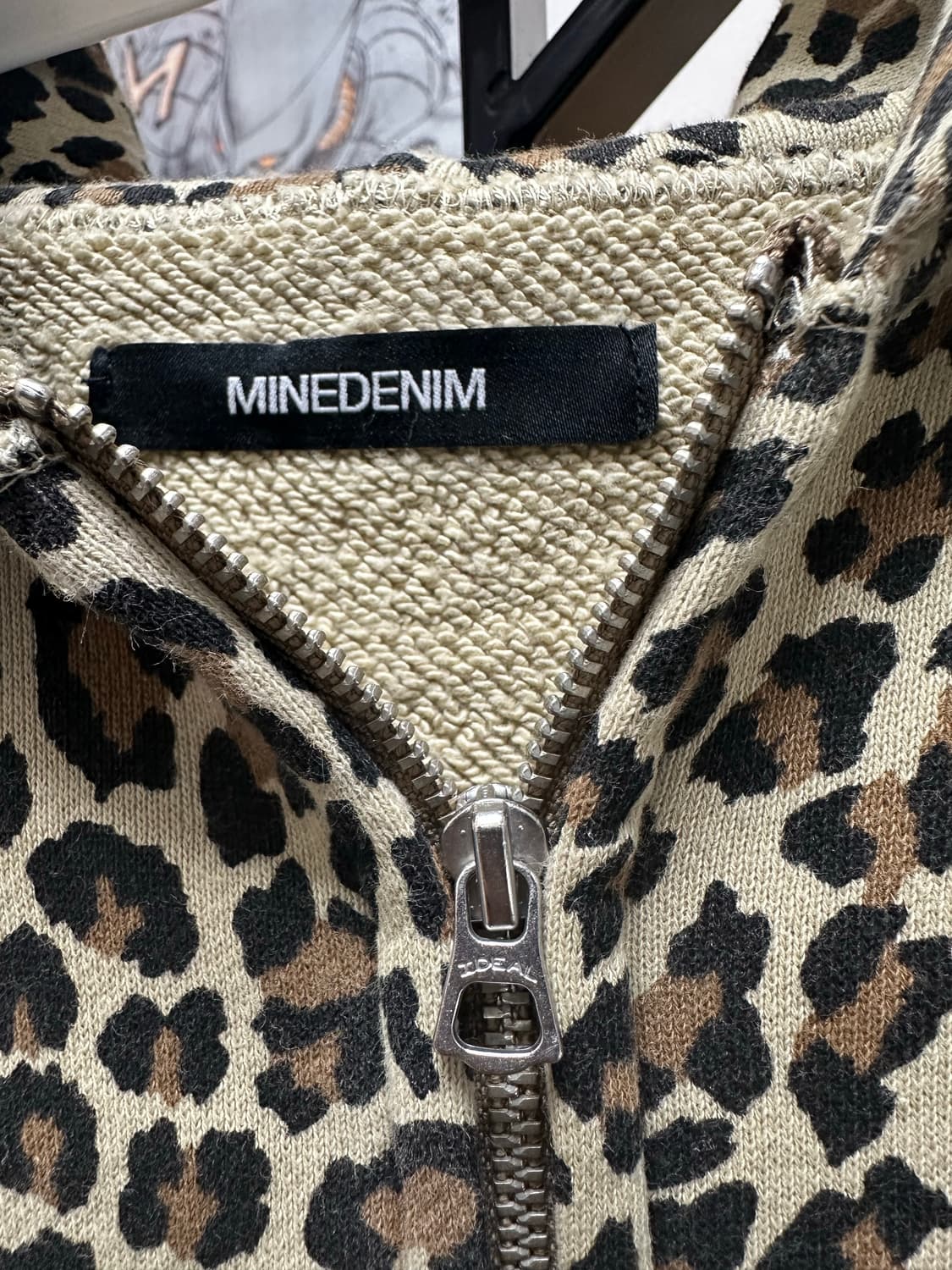 마인데님 레오파드 후드집업 상품이미지3