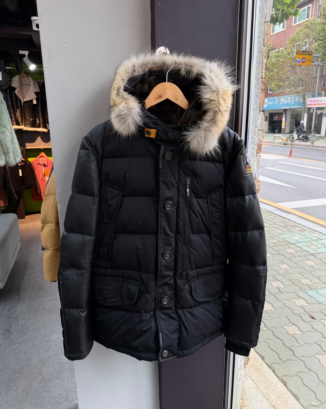 S/ 파라점퍼스 스페셜에디션 고트레더 리얼퍼 패딩점퍼 상품이미지2