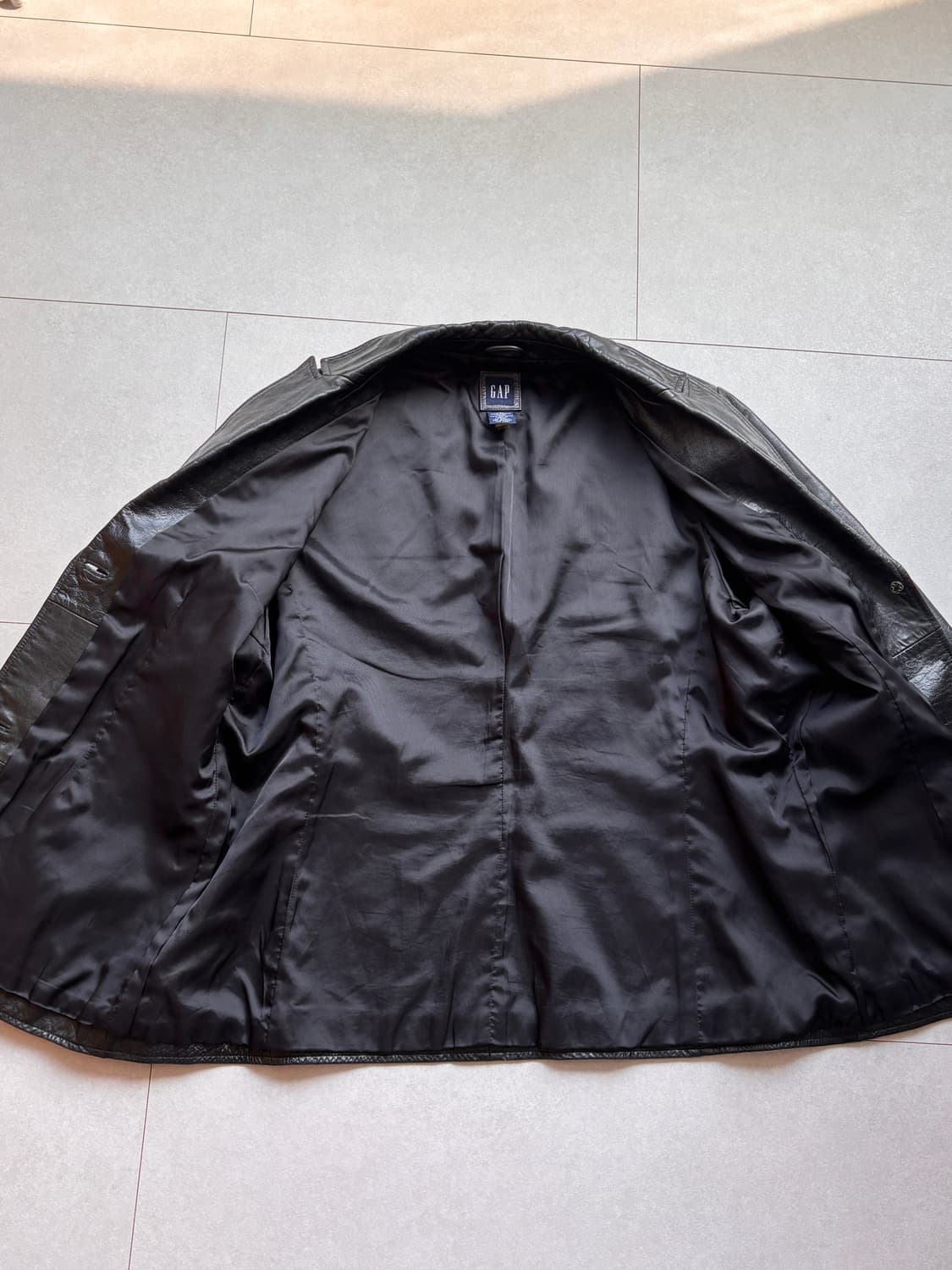 Old GAP 레더 블레이저 L 카코트st 상품이미지4